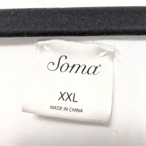 SOMA Essential Long Sleeve Lyocell White Tee XXL - Picture 5 of 9